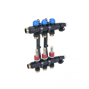 Колектор AFRISO ProCalida EF1 K 3 контури, G1", 0,2-1,6 л/хв (81263)