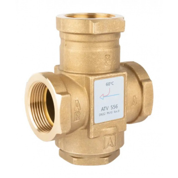 Термічний клапан AFRISO ATV 556, DN32, Rp 1¼" Kvs 12, 60 °C (1655610)
