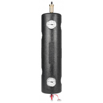 Гідравлічний розділювач (стрілка) без ізоляції AFRISO BLH 801, 70кВт, 4x внутр.G1", 4x внутр.G1/2" в корпусі (9080110)