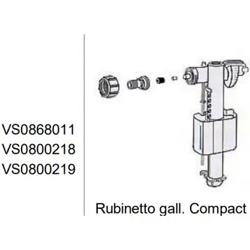 868011 Клапан до бачка Valsir S.p.A. (VS0868011) - 1