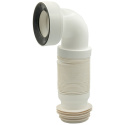 Гофра угловая для унитаза GO-MAGIC LUX L290-590 мм (растяжение) GoPlast S.r.l. (1024ELBOW1.NI)