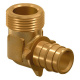 Колено латунь Q&E 90° с наружной резьбой 020 х 3/4" ЗР Uponor GmbH (1145672)