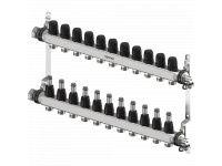 Коллектор (нержавейка) с расходомерами Smart S/Vario S FM 01 НГ x 11 х 3/4" (1140842)