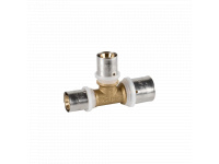 PEXAL BRASS Трійник (прес) 026 (3,0) х 16 (2,25) х 26 (3,0) Valsir S.p.A. (VS0170835)