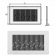 Сталева решітка ARIASILENT URBAN white 280 x 160 мм Valsir S.p.A. (VS0435401)