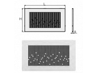 Сталева решітка ARIASILENT URBAN white 280 x 160 мм Valsir S.p.A. (VS0435401)