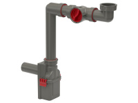Сифон для умивальника AV00107/4 Space-saving “Isy-Siphon” d32 х 1 1/4" NOBILI (AV00107/4)