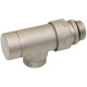Кран відсікаючий реверсивний SATIN NICKEL 01/2" x 24-19 REVERSA Carlo Poletti Srl (V60211L) - 1