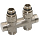 Узел отсекающий TWIN BRUSH SILVER прямой 01/2" С x 3/4" EK 50 мм Carlo Poletti Srl (V48510JSB) - 1
