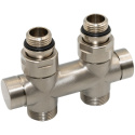 Вузел відсікаючий TWIN BRUSH SILVER прямий 01/2" З x 3/4" EK 50 мм Carlo Poletti Srl (V48510JSB)