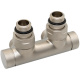 Вузел відсік. TWIN SATIN NICKEL кутовий 01/2" З x 3/4" EK 50 мм Carlo Poletti Srl (V48110LSB) - 1