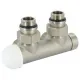 Вузел терм. TWIN THERMO НІКЕЛЬ кутовий ЛІВИЙ 01/2" З x 3/4" EK 50 мм Carlo Poletti Srl (V37112QSBSX) - 1