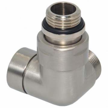 Кран отсекающий трехосный BRUSH SILVER 01/2" х 24-19 DX (правый) CORNER (V74211JDX) - 1