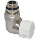 Термоклапан трьохосьовий BRUSH SILVER 01/2" х 24-19 SX (лівий) CORNER (V75111JSX) - 1