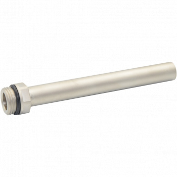 Трубка для подключения сантехприборов 01/2" x015 L140 мм SATIN NICKEL Carlo Poletti Srl (A42700L)