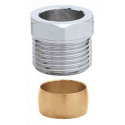 CALEFFI Компресійний фітинг двоконусний d1/2" x d15 (441415)