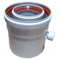 Конденсатоотводчик и конденсатосборник коаксиальный d80/125 для турбированного газового котла