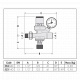 Caleffi автоматична установка підживлення 0,3-4 bar 70 ° C" 0,3 4bar (553040) - 3