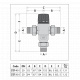 Термостатический клапан Caleffi d3/4" с настройкой 30-65°C (521500) - 6