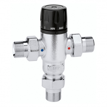 Термостатический клапан Caleffi антивапняний d1/2" с настройкой 30-65°C (521400) - 1