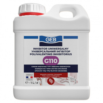 G110 Жидкость для ухода за отопительными системами INHIBITEUR UNIVERSEL 1 л GEB (872850) - 1