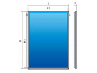 Сонячний колектор VT вертикальний 1250 x 2000 x 85 мм Ø22 10 bar 199° C Cordivari srl (3400306501350)