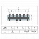 Caleffi Стальной коллектор в изоляции Ø1 1/2" С x 1 1/2" В (накидные гайки) 3 пары 125 мм (550230) - 1