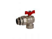 Кран-американка угловая шаровая 1" (blue/синяя) "бабочка" BIANCHI F.lli S.p.A. (422R00060E) - 1