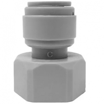 Перехідник Ø1/4" (трубка) х Ø1/4" BР Polyacetal (HCF1/4-N02G) CDC Fluidtech Europe S.r.l. (HCF1/4-N02G) - 1