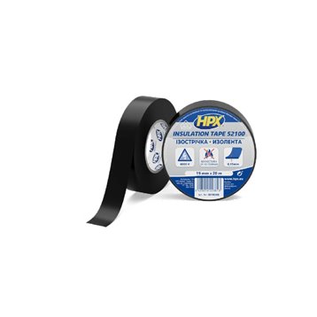 Лента ПВХ изоляционная HPX52100 19мм х 20м черная (пленка) HPX (IB1920)