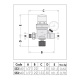 CALEFFI Антиизвестковая (anti-scale) установка подкормки с отверстием под манометр d1/2" (553540) - 3