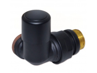 Кран відсікаючий трьохосьовий Carlo Poletti BLACK MATTE d1/2" х 24-19 DX (правий) FIRST CORNER (V174211EFS9005ODX)