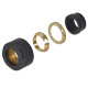 Гайка для мідної труби Carlo Poletti d15 мм x 24-19 BLACK MATTE (A58409EFS9005O) - 2