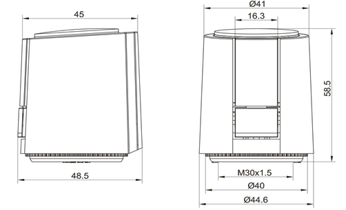 Термопривід Tervix ProLine Egg, нормально-відкритий. Розмір