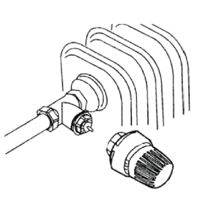 Термоголовка радіаторна М30х1,5 , 6 - 28С Tervix Pro Line TR 1. Монтаж